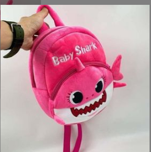 Baby Shark Pink Plush Bag
