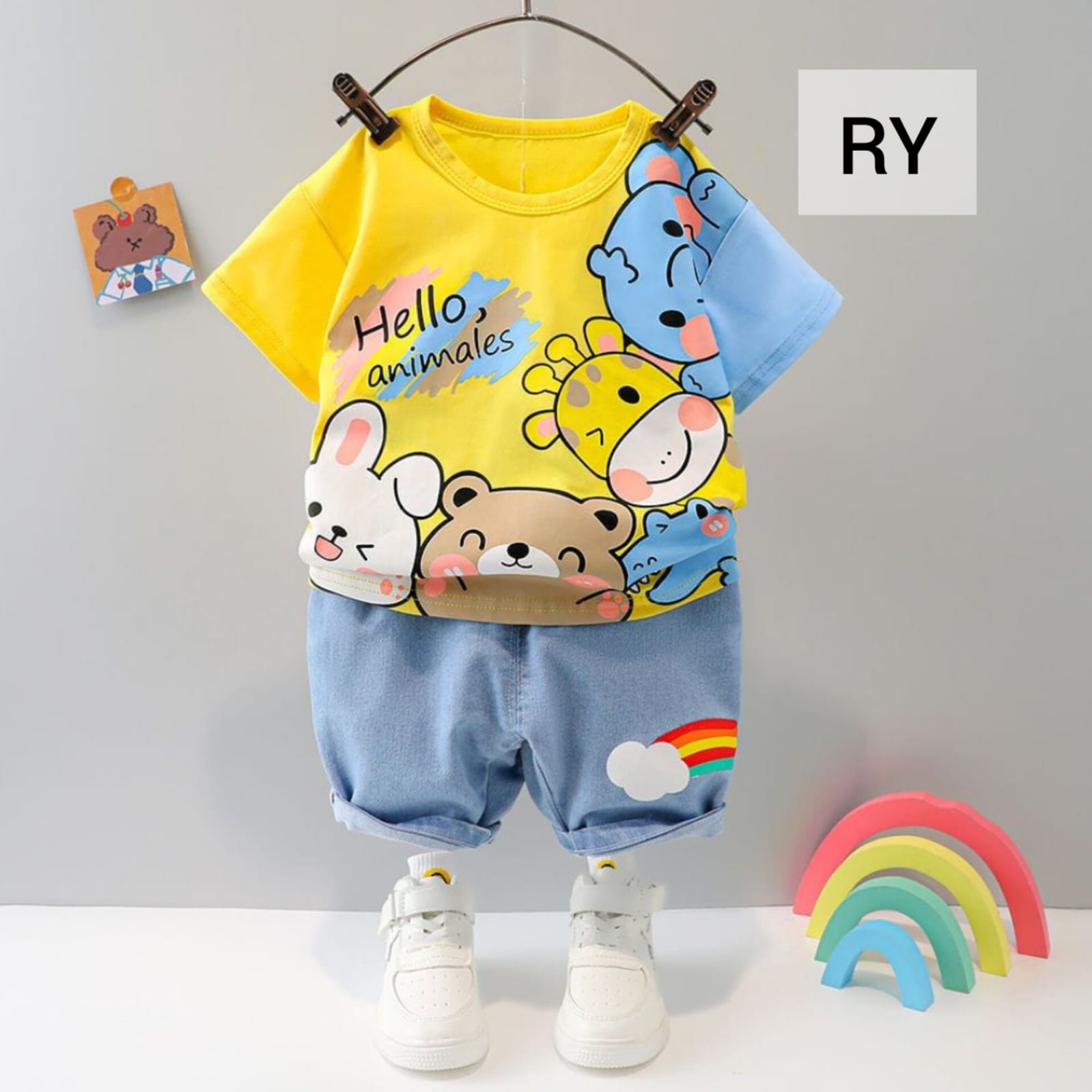 Boy Dress Rainbow Yellow -RY-110