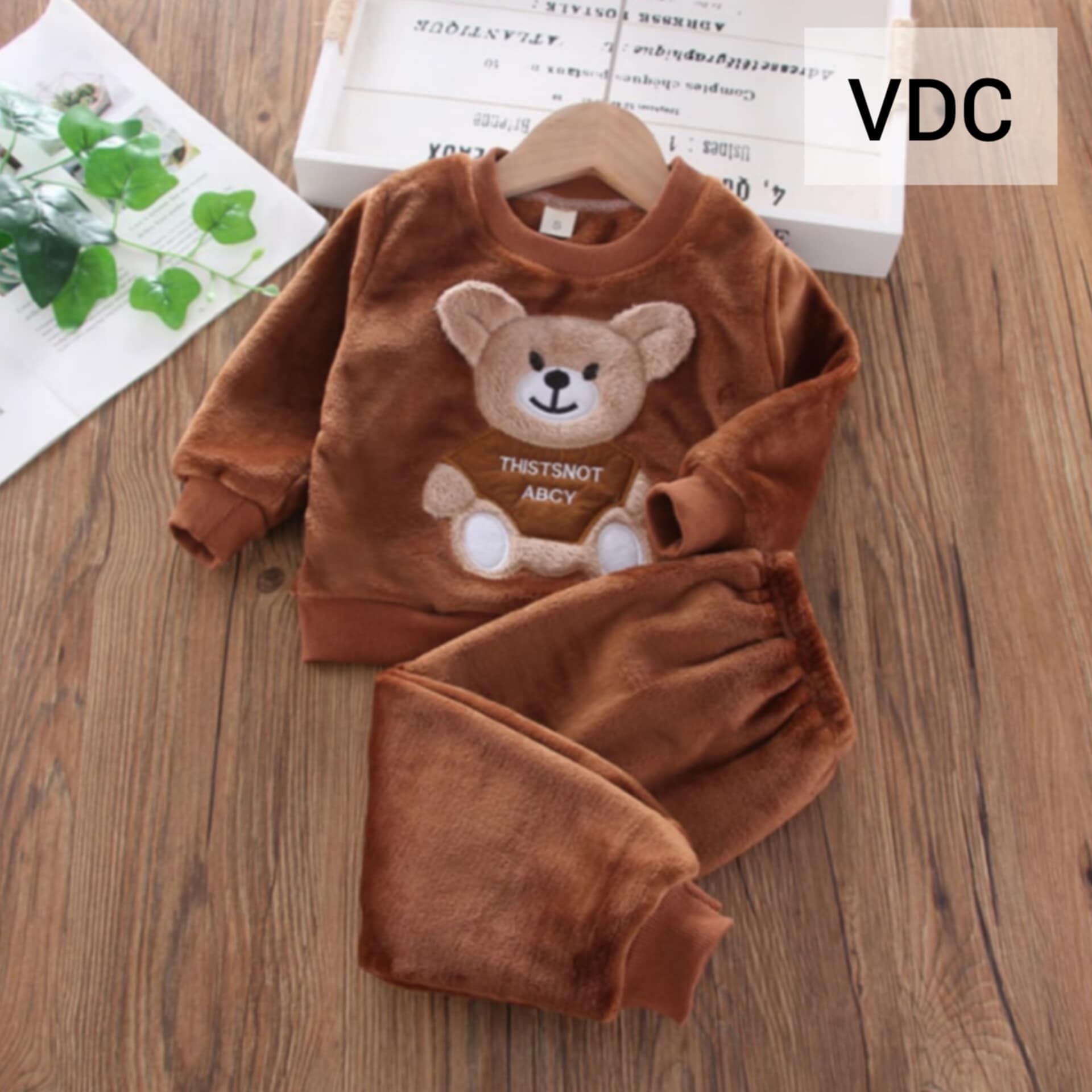 Velvet Bear Suit Dark Coffee - VDC - S