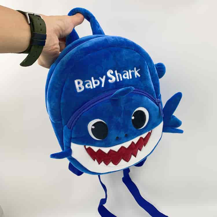 Baby Shark Blue Plush Bag