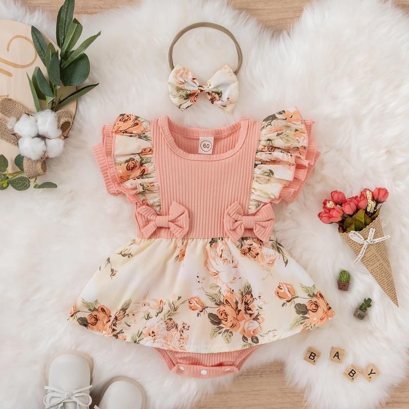 Girl Dress Romper Pink Little-ROMP -100