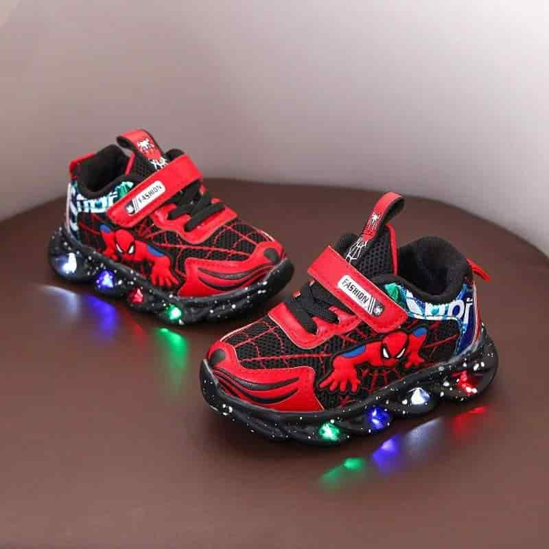 lighting shoe red spider-man 24