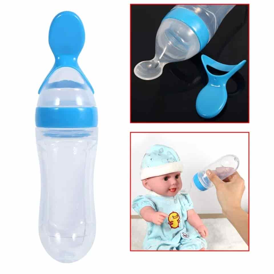 Blue feeder