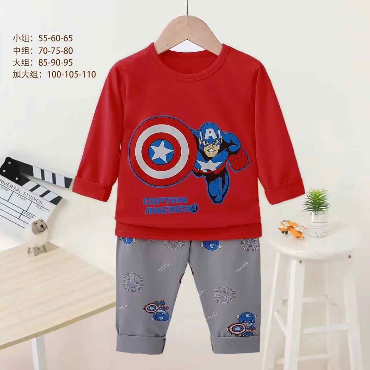 Full Sleeve Red Captain America Genji 75/130