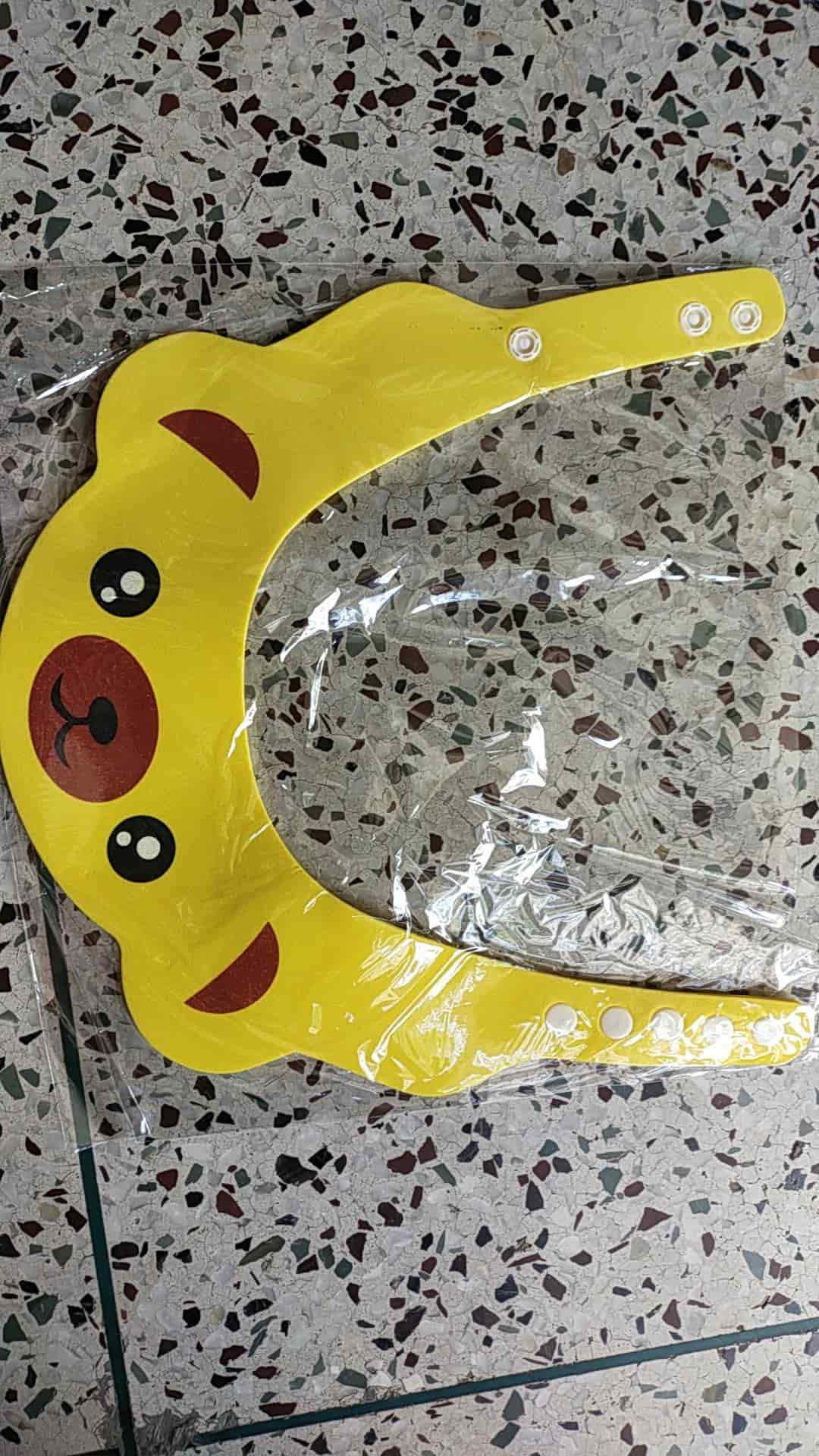 Yellow shower cap