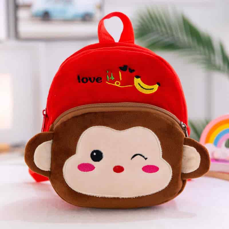Bagpack Red Monkey