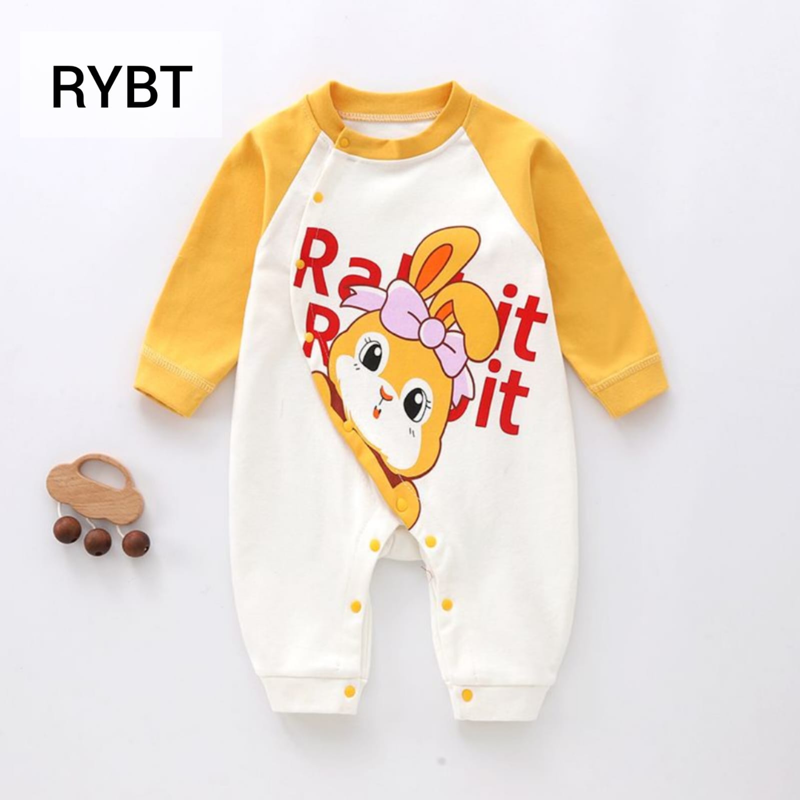 Cotton Romper Yellow Rabitte -RYBT -66