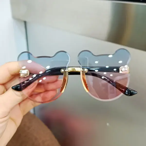 Bear Shape Sky Blue UV Sunglass Girl Baby