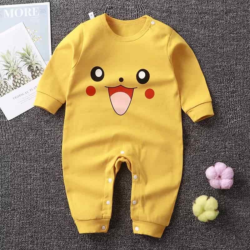 Cotton Romper Yellow Emoji -REMJ -90